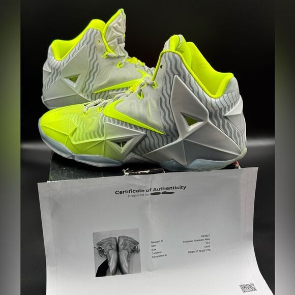 lebron 11 green grey